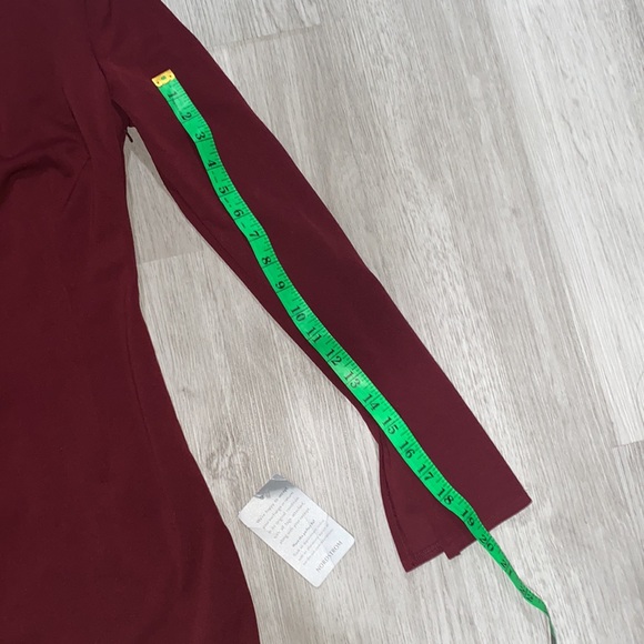 Katie May Surrender Draped Back Dress In Bordeaux Size Small - Picture 5 of 10